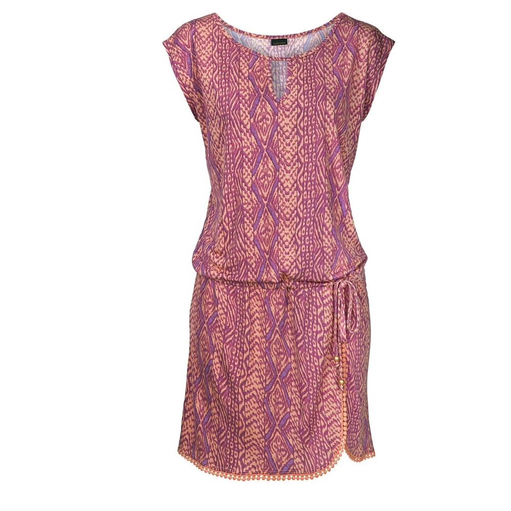 Elegant Purple and Orange Mini Dress